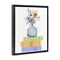 Stupell Industries Flowers Vase On Books Floating Frame, design by Marcus Prime